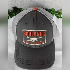 Badlands South Dakota Gray and Orange Cap